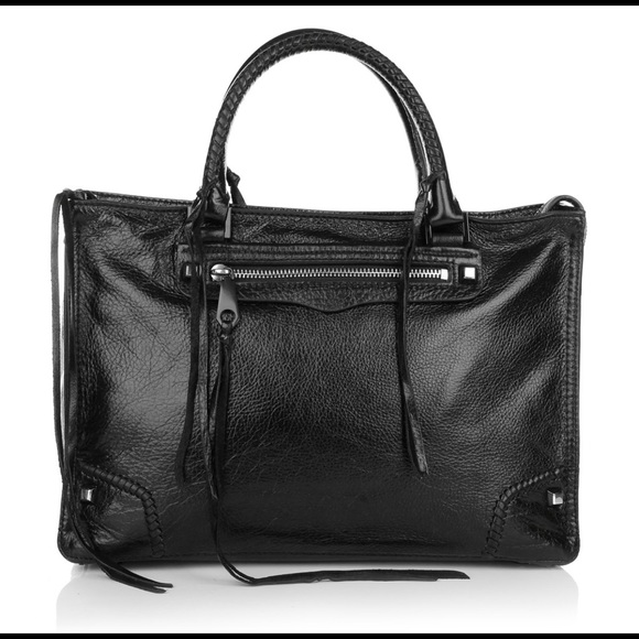 Rebecca Minkoff Black Regan Satchel - Picture 1 of 4